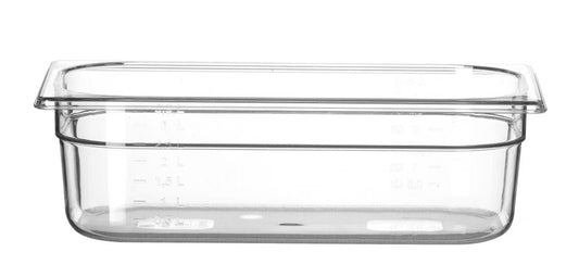 Bac Gastronorme 1/3, HENDI, Profi Line, GN 1/3, 4L, Transparent, 325x176x(H)100mm