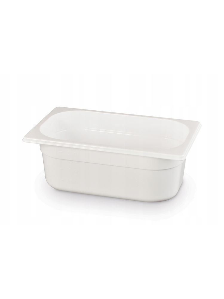 Bac gastronorme 1/4, HENDI, GN 1/4, 1,8L, Blanc, 265x162x(H)65mm