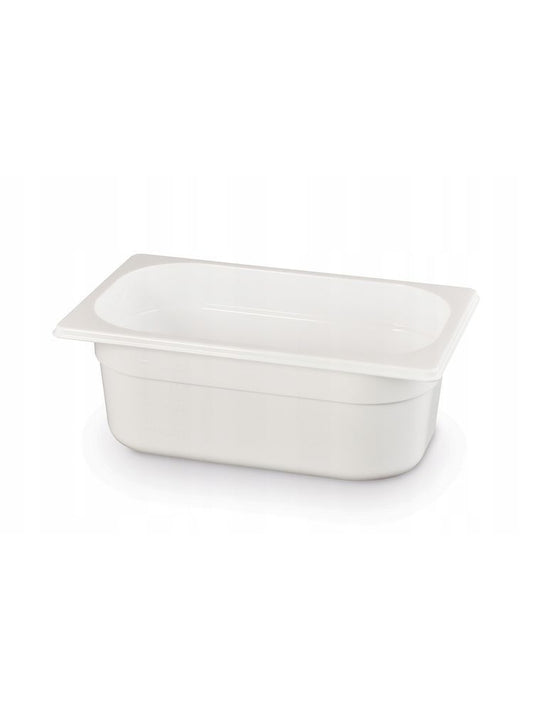 Bac gastronorme 1/4, HENDI, GN 1/4, 1,8L, Blanc, 265x162x(H)65mm