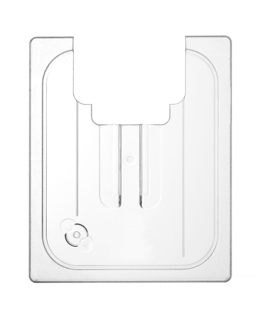 Couvercle gastronorme avec encoche pour thermoplongeur, HENDI, GN 1/2, Transparent, 265x325mm