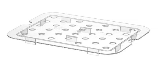 Egouttoir gastronorme, HENDI, Profi Line, GN 1/2, Transparent, 265x206mm