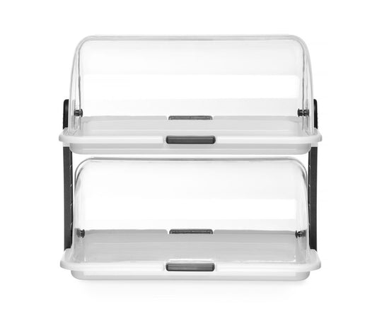 Vitrine à couvercle coulissant Roll top - double, HENDI, 465x310x(H)410mm
