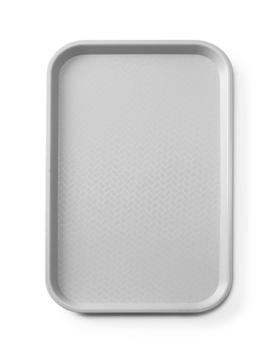 Plateau fastfood en polypropylène GN 1/1, AmerBox, GN 1/1, Gris clair, 530x325x(H)20mm