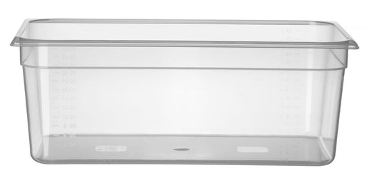 Bac Gastronorme 1/1, HENDI, Profi Line, GN 1/1, 28L, Transparent, 530x325x(H)200mm