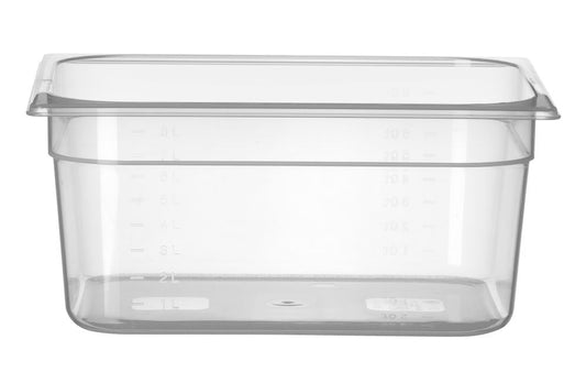 Bac Gastronorme 1/2, HENDI, Profi Line, GN 1/2, 9,5L, Transparent, 325x265x(H)150mm