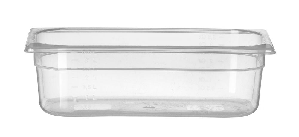 Bac Gastronorme 1/3, HENDI, Profi Line, GN 1/3, 4L, Transparent, 325x176x(H)100mm