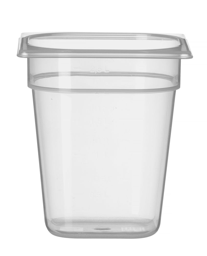 Bac Gastronorme 1/6, HENDI, Profi Line, GN 1/6, 3,4L, Transparent, 176x162x(H)200mm