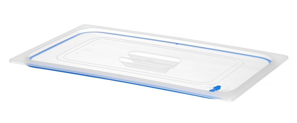 Couvercles pour bacs GN en polypropylène avec fermeture hermétique, HENDI, GN 1/1, Transparent, 530x325mm