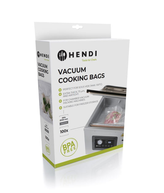 Sacs de cuisson sous vide, HENDI, 100 u., 350x250mm
