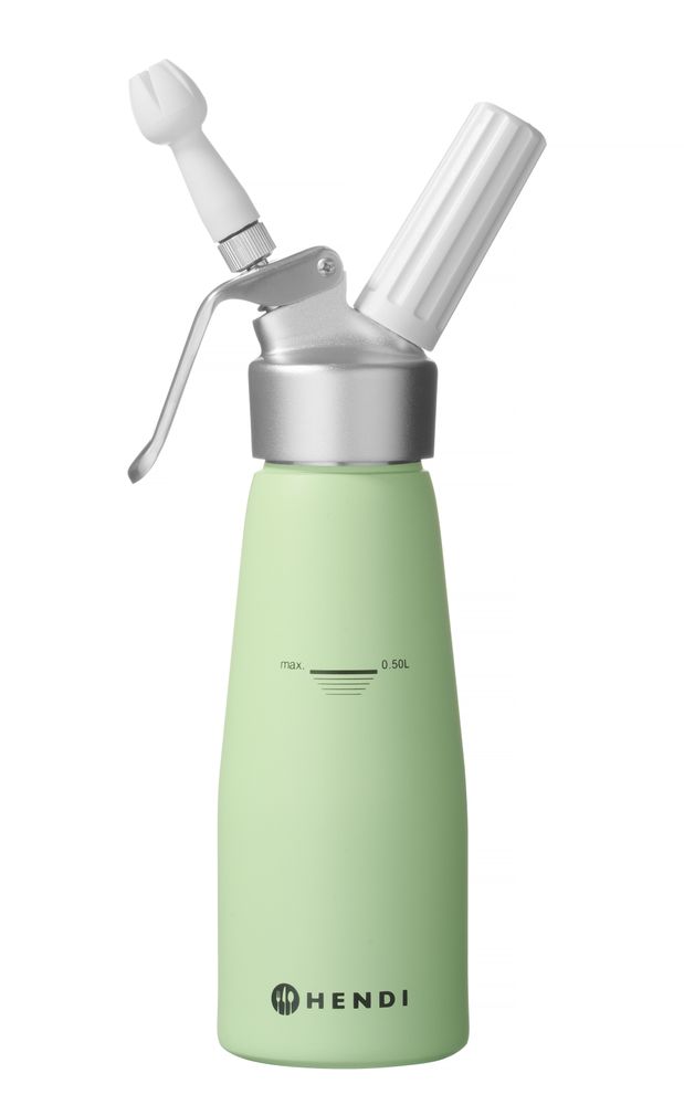 Siphon à chantilly , HENDI, 0,5L, Vert pastel, ⌀80x(H)260mm