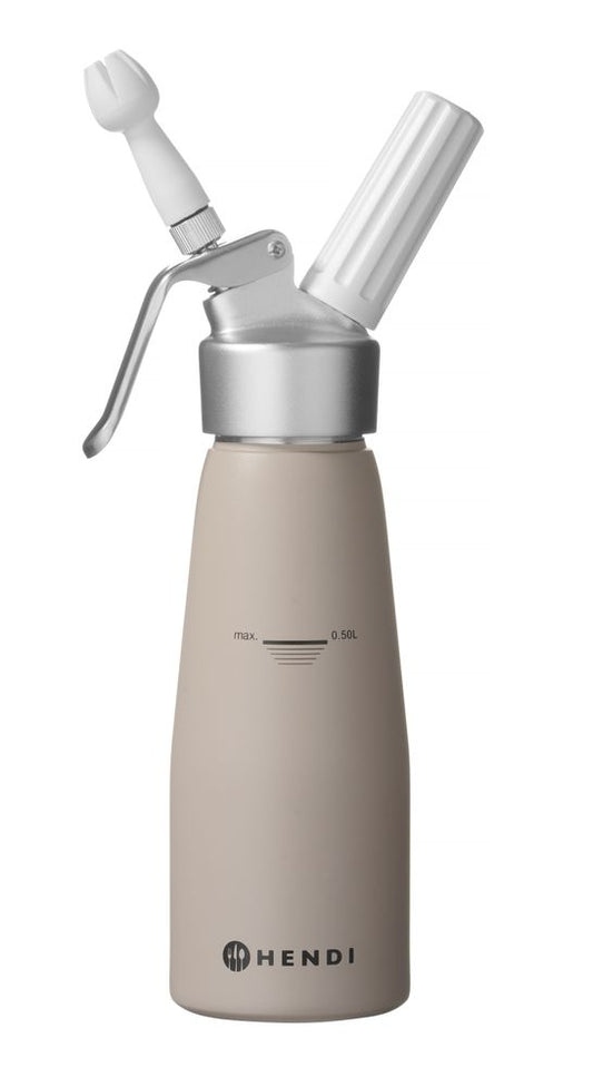 Siphon à chantilly , HENDI, 0,5L, Taupe, ⌀80x(H)260mm