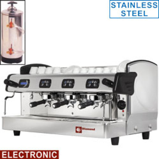 Machine à café Expresso 3 groupes, automatique (avec affichage)