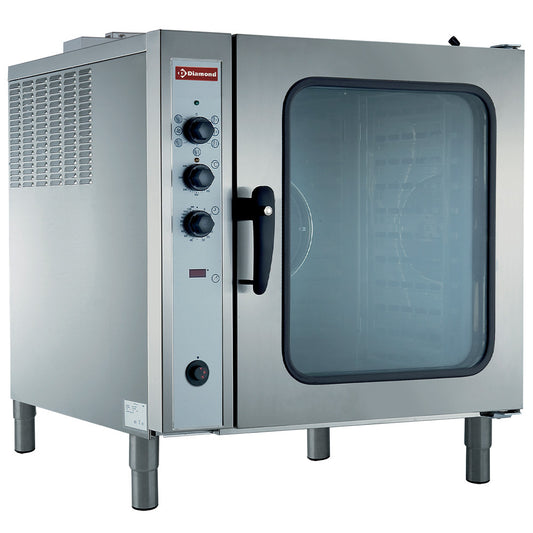 Four à convection à gaz, 10x GN 1/1, humidificateur automatique