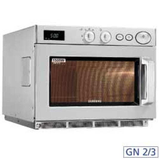 Micro-ondes professionnel en acier inoxydable, mécanique 1050 W (26 Lt)