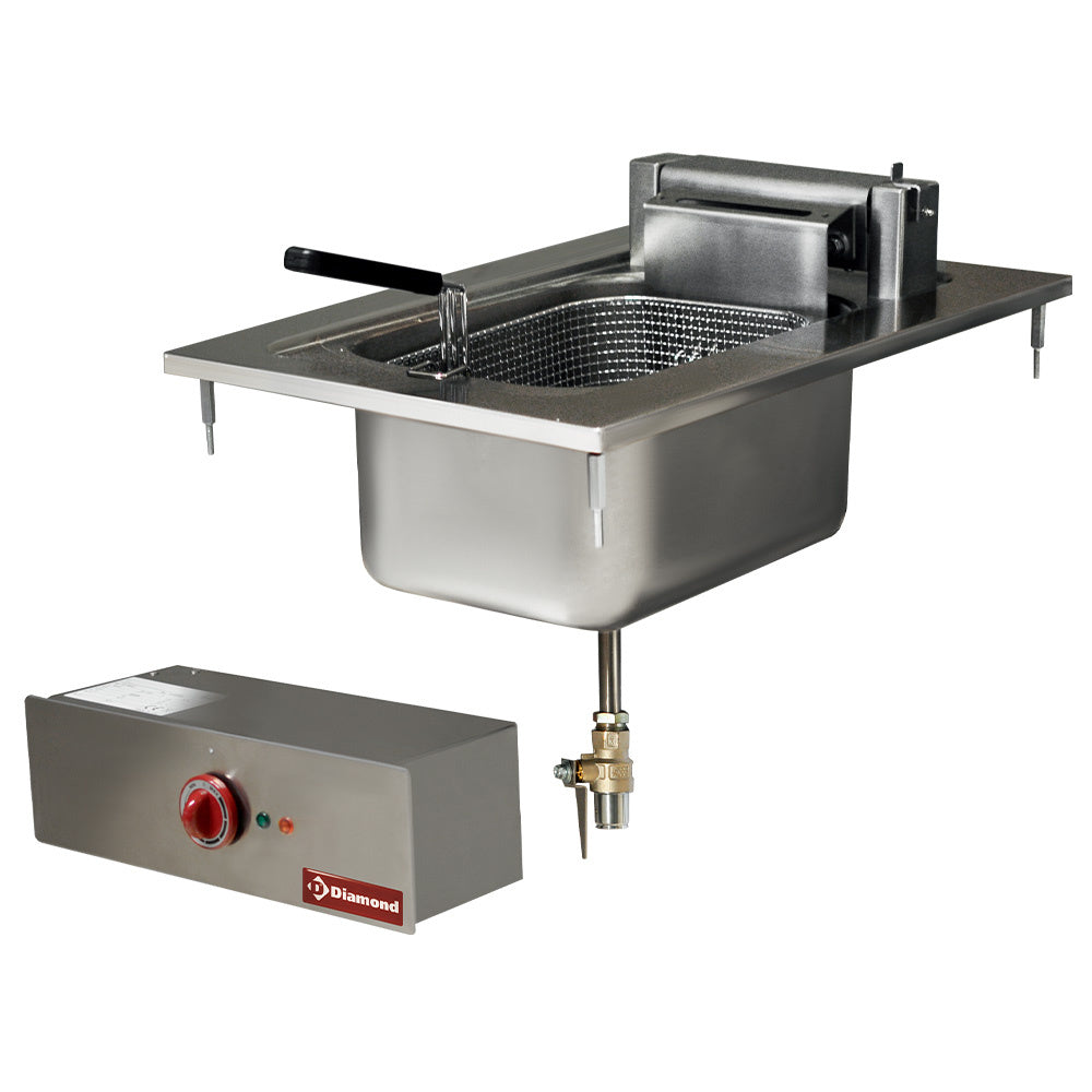 Friteuse électrique, 1 bassin 10 litres, installation à monter