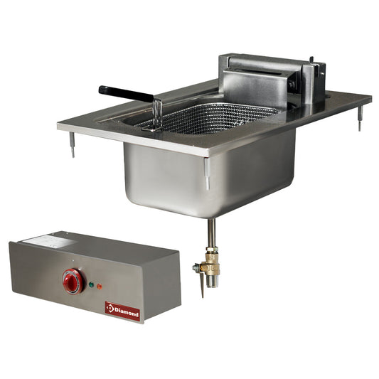 Friteuse électrique, 1 bassin 10 litres, installation à monter