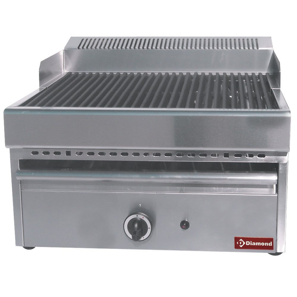 Grill-vapeur à gaz avec grille de cuisson en forme de « O », sur le train datterrissage