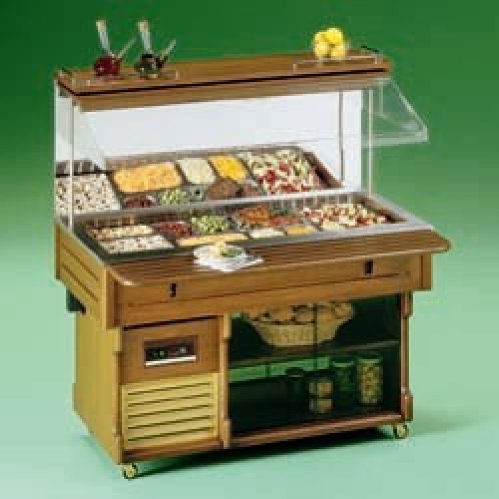Capacité du buffet mural réfrigéré 4 GN 1/1