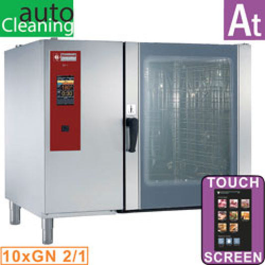 Chaudière au four à gaz « TOUCH » Nettoyage vapeur et convection 10xGN1/1+ - AGA