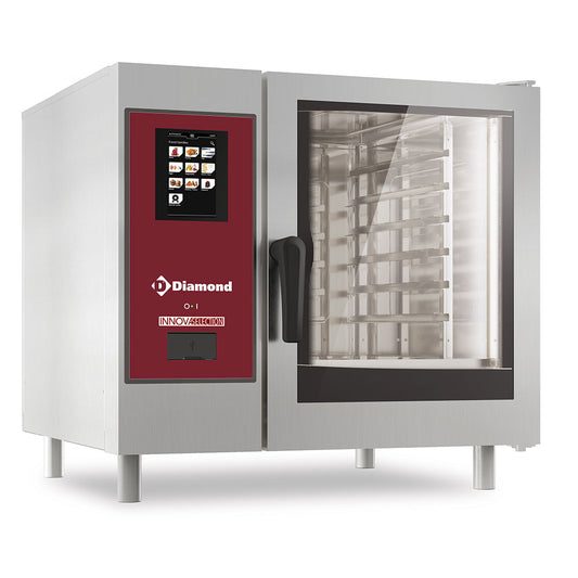 Nettoyage vapeur et convection du four à gaz « TOUCH » 6xGN1/1+ - AGA