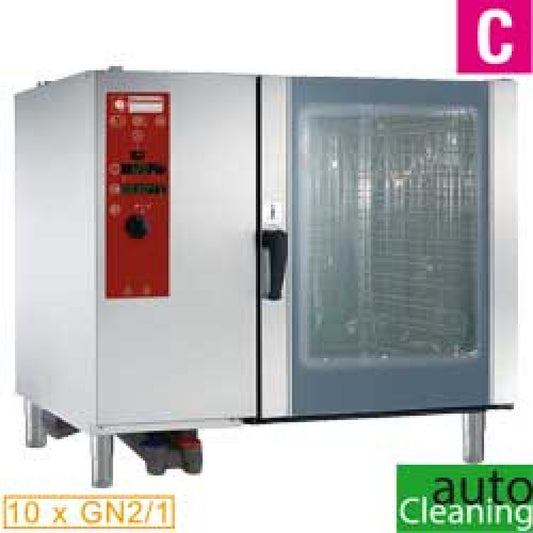 Four à gaz vapeur directe et convection 10x GN 1/1+Nettoyage - AGA