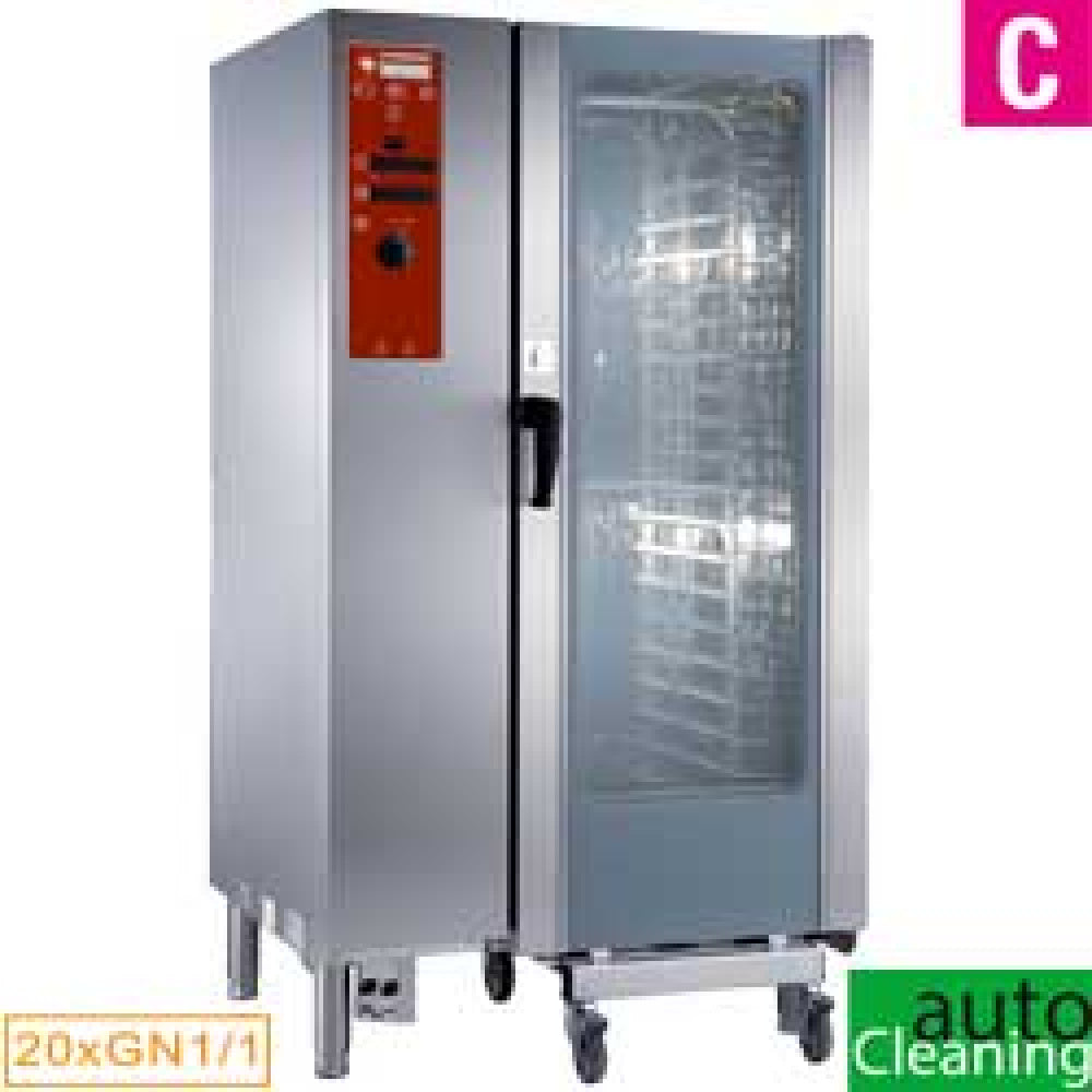Four à gaz à vapeur directe et convection 20x GN1/1 avec « système de nettoyage automatique »