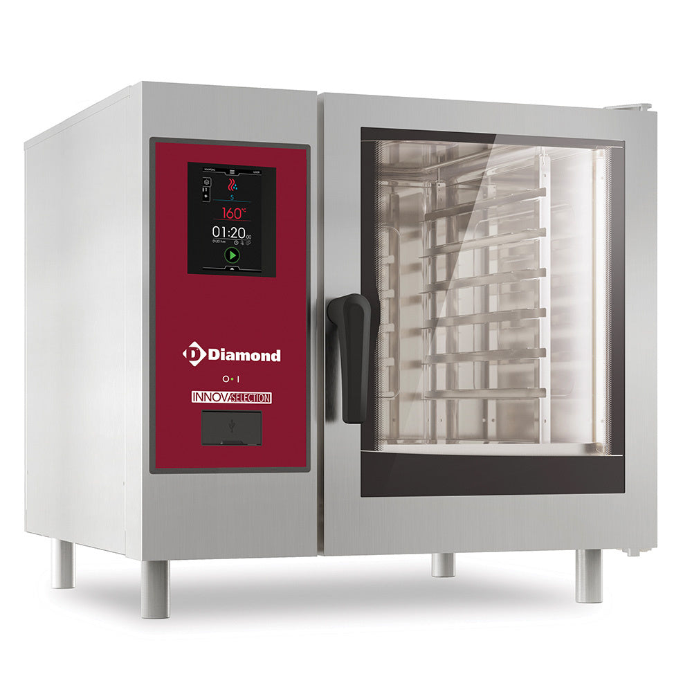 Électrique. » TOUCH » au four directe vapeur et convection, 6xGN1/1 + nettoyage
