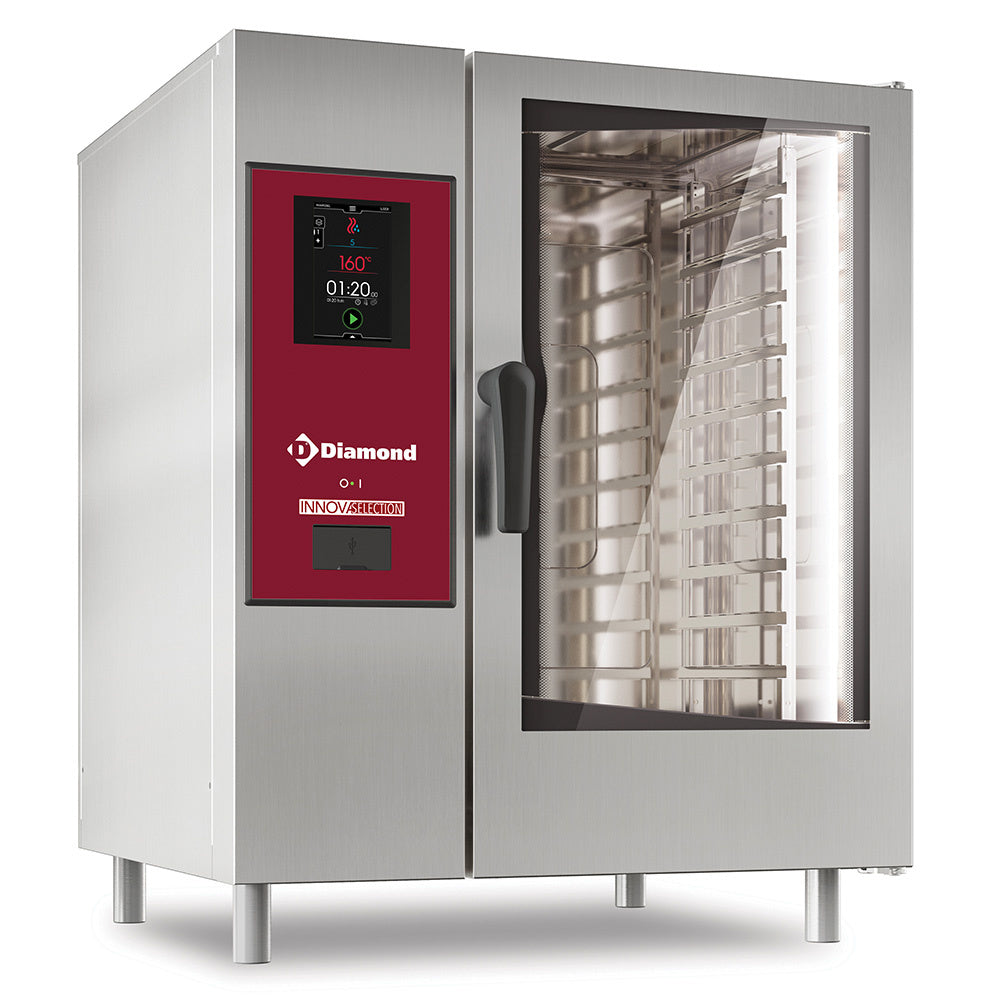 Four électrique « TOUCH » vapeur directe et convection 6x GN 1/1 + Nettoyage