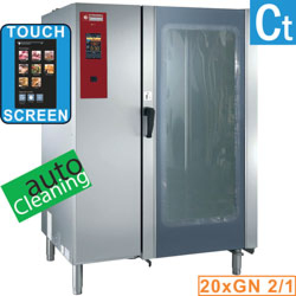 Nettoyage vapeur et convection 20xGN1/1+ pour four à gaz « TOUCH » - AGA
