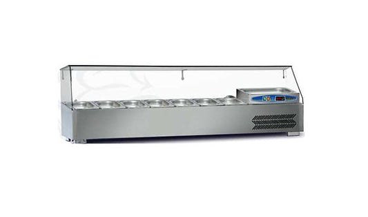 Kit réfrigéré / Saladette 120cm à poser 5x Gn1/4 - DAMPAK -  22SBS05-12
