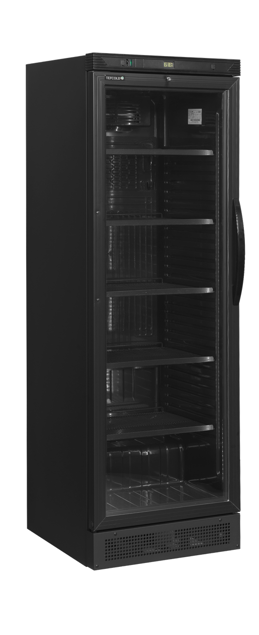 Cave à vin 425 bouteilles noir horizontal | Tefcold CEV425 BLACK L/H