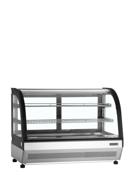 Présentoir colonne réfrigéré bouteilles 900mm noir | Tefcold LCT900C BLACK