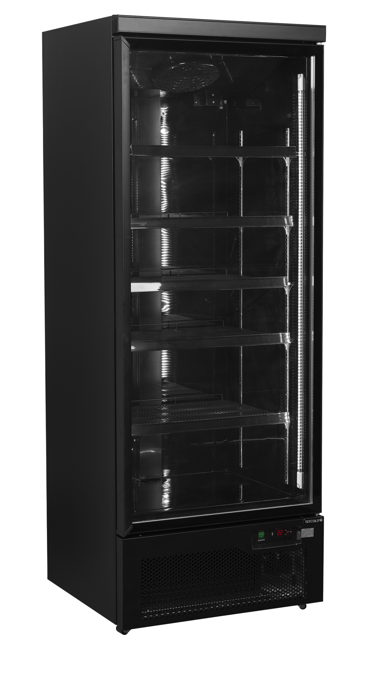 Armoire réfrigérée positive 1 porte noire | Tefcold Atom Maxi C1DBB