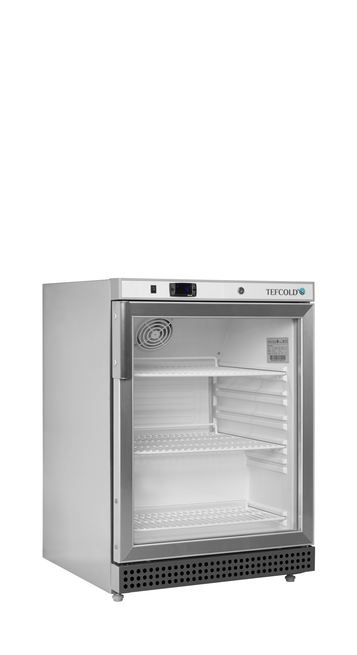 Armoire réfrigérée positive 200L vitrée froid statique | Tefcold UR200SG