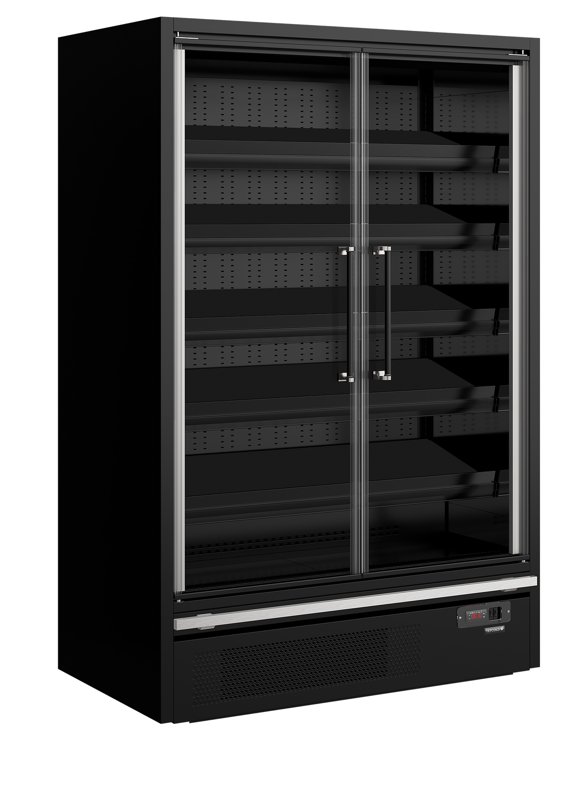 Présentoir réfrigéré Galaxy+ 14 portes noir | Tefcold Galaxy+ GP14FGD Black