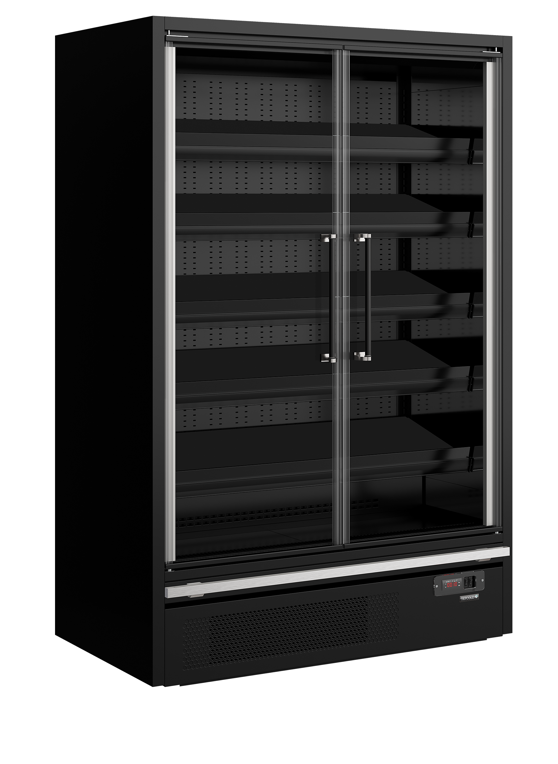 Présentoir réfrigéré Galaxy+ 14 portes noir | Tefcold Galaxy+ GP14FGD Black