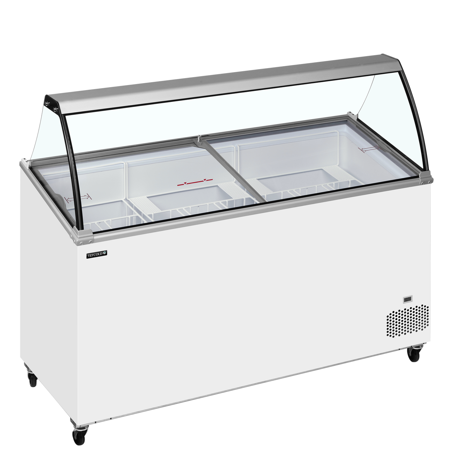 Saladette réfrigérée 5 sections inox avec bac | Tefcold IC501SCE bac