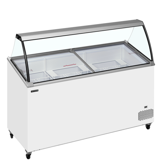 Saladette réfrigérée 5 sections inox avec bac | Tefcold IC501SCE bac