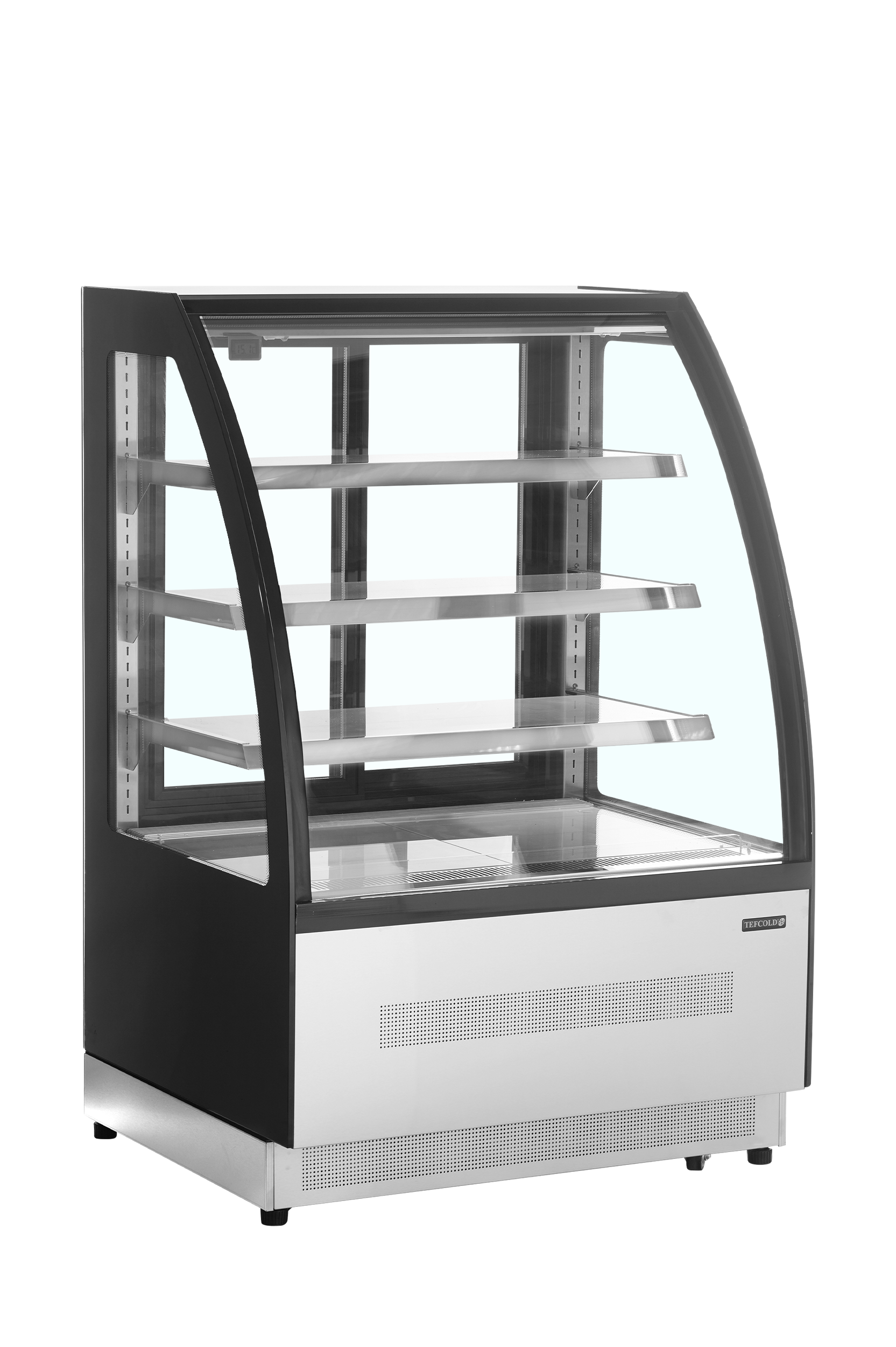 Présentoir réfrigéré bouteilles 900mm noir | Tefcold LPD900C BLACK