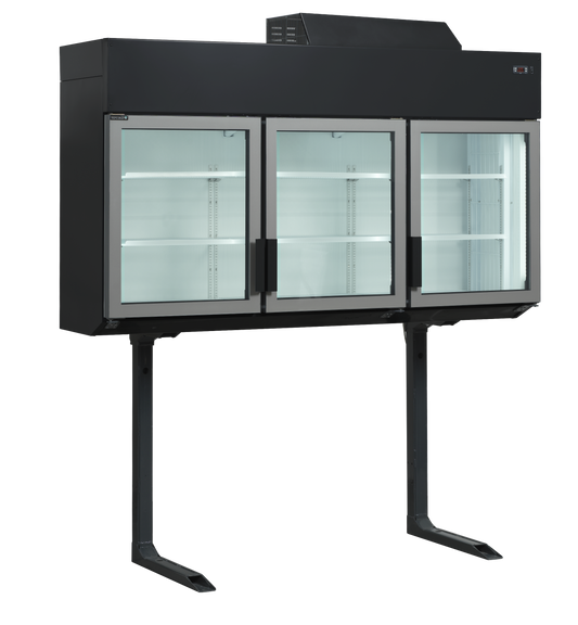 Présentoir réfrigéré open front 210cm noir | Tefcold MTF210B