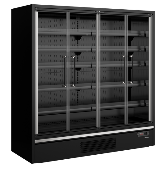 Présentoir réfrigéré Galaxy+ 20 portes noir | Tefcold Galaxy+ GP20FGD Black