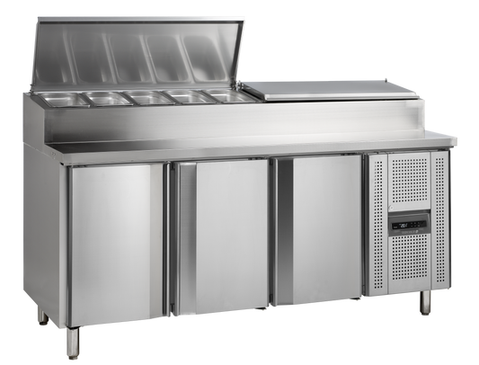 Comptoir réfrigéré 300cm 2 portes | Tefcold SS7300