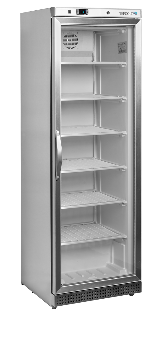 Congélateur coffre 400L vitré froid statique | Tefcold UF400SG