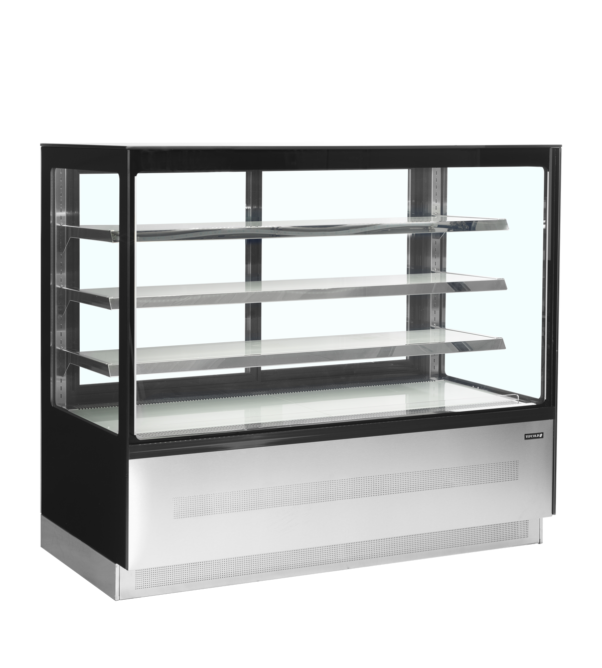 Présentoir réfrigéré plat 1500mm noir | Tefcold LPD1503F BLACK