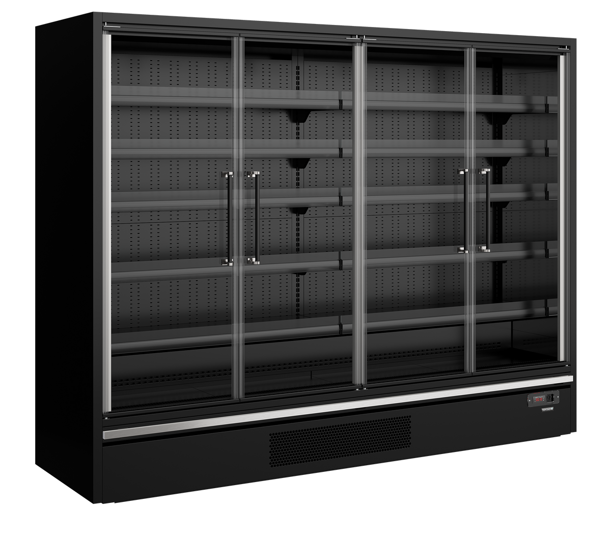 Présentoir réfrigéré Galaxy+ 26 portes noir | Tefcold Galaxy+ GP26FGD Black