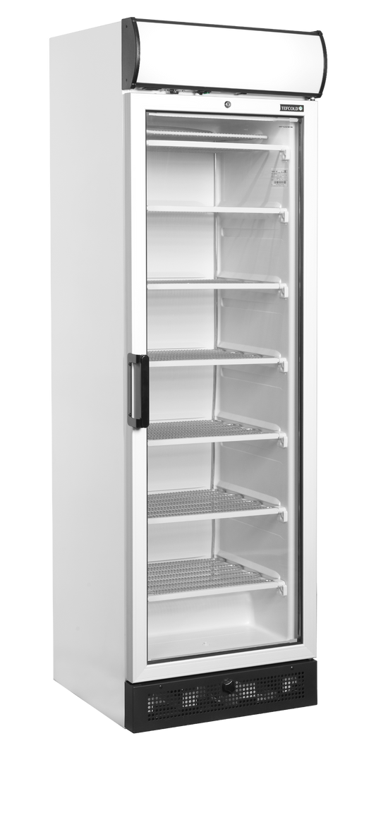 Congélateur saladette 371L vitré avec couvercle | Tefcold UFFS371GCP