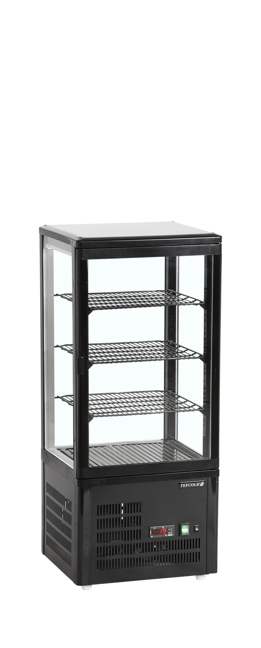 Bac réfrigéré de bar 80L noir | Tefcold UPD80-BLACK