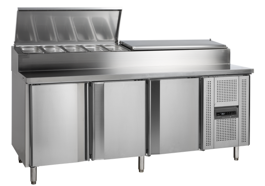 Comptoir réfrigéré 300cm 3 portes | Tefcold SS8300