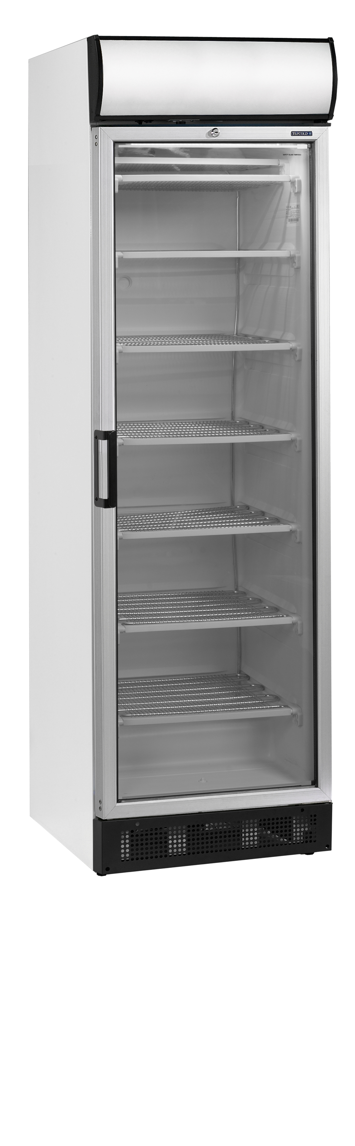 Congélateur saladette 370L vitré avec couvercle | Tefcold UFFS370GCP