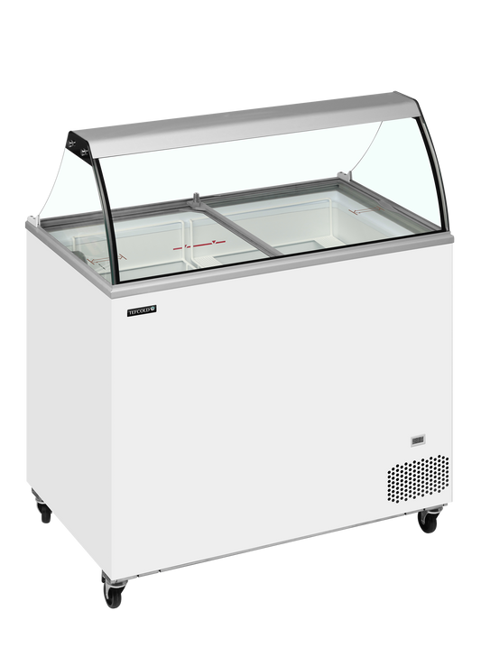 Saladette réfrigérée 3 sections avec bac | Tefcold IC301SC bac
